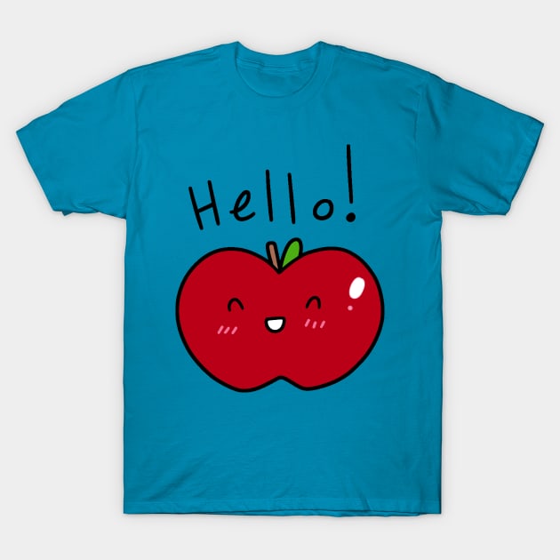 Hello! Apple T-Shirt by saradaboru